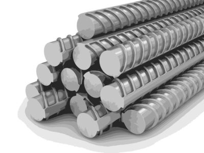 鋼鐵工業與重工業主題的程式化矢量插圖